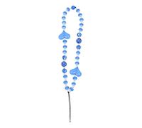 BETOOKY Acrylic Beaded Phone Strap with Heart Adornments Decorative Phone Ornament for Small Devices That Can Be Held by Finger