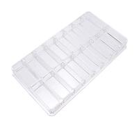 BETOOKY Acrylic Makeup Organizer Cosmetic Storage Box with 16 Compartments, Well-organized Blush Storage Case for Office and Living Room, Easy to Use and Simple Style