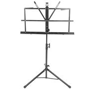 BETOOKY Adjustable Foldable Music Sheet Stand with Tripod Base, Iron Construction for Stable Fixation and Comfortable Angle for Reading, Portable Holder Suitable for Floor Use and Outdoor