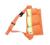 BETOOKY Adjustable Oxford Cloth Tool Carrier Bag with Reflective Strips, Multi-Compartment Waist Pouch for Cleaning Tools and Gloves, for Nightly Road Maintenance and Leaf Removal