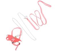 BETOOKY Adjustable Tortoise Traction Harness with Pink Flying Wing Design, Small Outdoor Turtle Walking Leash and Pet Control Rope for Medium and Small Reptiles