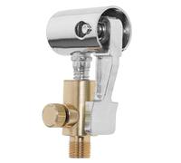 BETOOKY Air Compressor Pump Chuck Tire Air Compressor Accessories 2.20x1.97x0.59in Selflocking Design Reliable Copper Stainless Steel Quick Connect Inflation Adaptor for Outdoor Activities