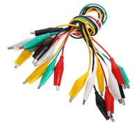 BETOOKY Alligator Clip Test with Insulated Flexible Copper Wire 20pcs Assorted Colour, 20 Inch Length for Secure and Electrical Testing in Electronic Applications