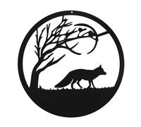 BETOOKY Animal Design Wall Pendant Wall Hanging Decor Black Iron Craft Creative Stylish Charming Decoration for Garden and Living Room