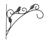 BETOOKY Balcony Flower Pot Hanger Iron Hook for Hanging Flower Basket, Wall Mount Decorative Hook for Patio and Garden Use, Black Vintage Style Outdoor Hanging Basket Bracket