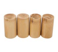 BETOOKY Bamboo Cupping Cups Set Body Made of Natural Brown Bamboo 4pcs for Therapeutic Purposes, Versatile and Simple Effective for Acupressure Massage