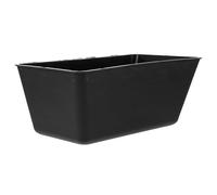 BETOOKY Black Plastic Hanging Bird Trough Feeds Multiple Small Birds Practical Poultry Feeding Utensil for Chicken Outdoor Use