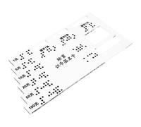 BETOOKY Braille Money Identifier Guide Card Acrylic Braille Writing Aid for Currency Identification, Portable Bank Use for Blind and Elderly Blind Individuals