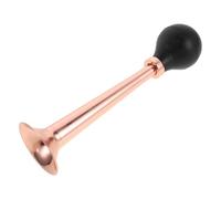 BETOOKY Brass Bugle Air Horn Sturdy Multi-function with Rubber Bulb, Manual Operation Old-fashioned Bugle-shaped Safety Warning Horn for Disaster Alert and Roadside Emergency