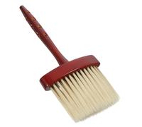 BETOOKY Broken Hair Cleaning Brush Portable Fiber Hairdressing Brush with Wood Handle Designed for Efficient Cleaning of Broken Hair and Styling for Home and Barber Shop Use