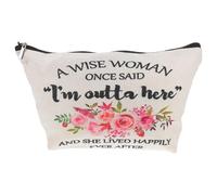 BETOOKY Canvas Zipper Makeup Bag for Women, Practical Cosmetic Pouch with Stable Performance, Generous Appearance and Simple Colour Matching, for Travel and Everyday Use