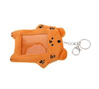 BETOOKY Cards Sleeve Storage Protector Photocard Holders Plush Cartoon Tiger Badge Holder 5.3x4.7inches Anti-Scratch Good Protection for Trips to The Library Students