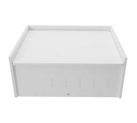 BETOOKY Cash and Bill Box Multi Compartment Money Organizer for Currency Banknotes Change Receipts Storage Box Flip Lid for Home Office Business