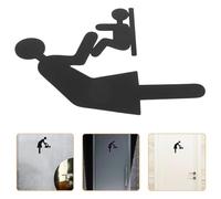 BETOOKY Changing Station Sign Restroom Sign Stainless Steel Black Easy Installation Directions for Mother and Facilities