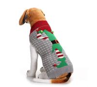 BETOOKY Christmas Dog Sweater Pullover for Puppy and Small Dogs Acrylic Ugly Sweater No Sleeves and No Buttons Keeps Warm for Winter and Holiday Party