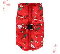 BETOOKY Christmas Red Outdoor Pet Vest for Medium and Large Dogs, Cotton and Polyester Material, Providing Greater Warmth and Expanded Wrapping Protection for Outdoor Sports