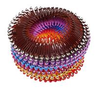 BETOOKY Circular Stretch Hair Combs Compatible and Wigs 18pcs Elastic Headbands Portable Hair Comb Accessories Random Color for Women for Everyday Styling