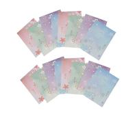 BETOOKY Creative Letter Writing Paper Set 5 Sets 40pcs Assorted Color Stationery with Beautiful Blossoms Pattern Design Smooth Writing Paper for Student and Office Use
