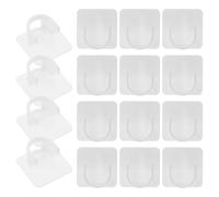 BETOOKY Curtain Rod Hooks and No Drilling 8 Pairs Adhesive Abs Material, Easy to Clean Enhanced Durability, Support Diameter 2cm, for Shower Curtains and Window Rod Holders