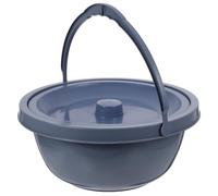BETOOKY Dark Grey Portable Urinal Chamber Pot with Lid and Handle, Spill-Proof Bedpan for Women and Elderly, Suitable for Nighttime Use in Household and Medical Settings