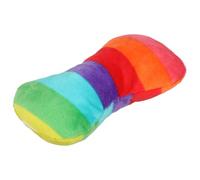 BETOOKY Dog Chew Bone Plush Rainbow Bone Dog Squeaky Chewing Interactive Small Puppy