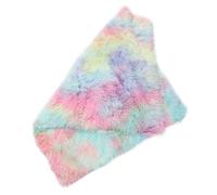 BETOOKY Double Layer Plush Pet Blanket for Dogs and Cats Warm Soft Pet Mat Cushion Medium Size Rainbow Pink