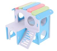 BETOOKY Double-layer Pvc Hamster Cage Hideout for Guinea Pig and Small Animals, Providing Private Space and Sleep Improvement, Habitat Decor for Small Animals Cage