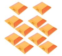 BETOOKY Double Sided Reflective Road Markers 10Pcs 3.9 Inches Plastic Highway Lane Reflectors for Traffic Facilities Driveway and Parking Lot