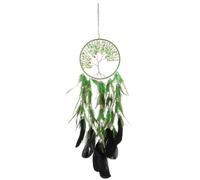 BETOOKY Dreamcatcher Pendant Crystal Dream Catcher Green Plume Wall Decoration Blessing for Home Decoration