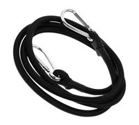 BETOOKY Elastic Cargo Binding Strap with Quick Release for Motorcycle and Heavy Bulky Load Transport, Black Polyester Tie down Band, Small and Easy to Store