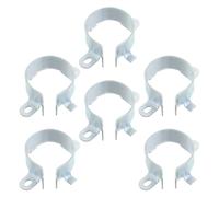 BETOOKY Electrolytic Capacitor Mounting Clamp with Dual Fixing Holes 30mm 6pcs Iron Metal Retaining Bracket for Accurate Positioning Compatible with Electronic Devices and Audio Circuit