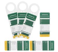 BETOOKY Equipment Maintenance Label of Ladder Inspection Tags Safety Weatherproof Tags for Fire Extinguisher Yearly Inspection for Scaffold Status Holders and Industrial Use