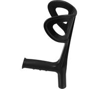 BETOOKY Ergonomic Black Cane Head with Built-in Support and User-Friendly Installation Sturdy Pp Material 22mm Pipe Diameter for Elderly and Mobility Challenges