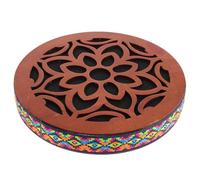 BETOOKY Ethnic Ocean Drum Portable Wooden Hand Percussion Instrument for Sound Healing and Meditation Onomatopoeic Rain Sound for Boys and