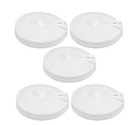 BETOOKY Fire Sprinkler Head Covers Plastic 5 Pcs Decorative Pipe Protectors Wall-Mounted Removable Plates for 15Mm/20Mm Sprinkler Heads for Fire Safety Systems