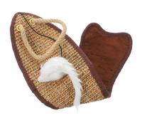 BETOOKY Fish Shaped Sisal Cat Scratching Pad Protective Synthetic Material Scratch Mat for Furniture Protection, Suitable for Wrapping on Furniture Random Color