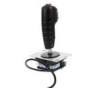 BETOOKY Flight Simulation Game Joystick Aluminium Alloy and Pvc Construction with Vibration and Micro-motion Features Compatible Game Console Accessories
