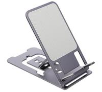 BETOOKY Foldable Aluminium Alloy Phone Tablet Stand with Silicone Base, Portable Cell Phone Holder for Watching Video Movies and School, Simple Design to Free Your Hands