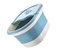 BETOOKY Foot Soak Basin Tub Folding Foot Tub Creative Barrel Shape Comfortable Design Pp Tpr Plastic Material Family and Travel Use with Lid