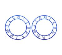 BETOOKY Frameless round Roman Numeral Wall Clock Stickers Modern Decorative Element 2pcs with 3d Acrylic Mirror Easy to Clean, Suitable for Interior Styles and Diverse Decor