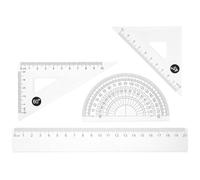 BETOOKY Geometry Ruler Protractor Drafting Tools Kit for Students and Architects, Abs Material, Easy to Use and Sturdy, for School Season and Precise Drawing