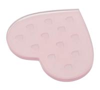 BETOOKY Glass Eyelash Grafting Pad Glass Glue Plates 2.55x2.16x0.16in Compact Safe and Reliable Heart-shaped for Eyelash and Beauty Salon