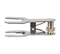 BETOOKY Glassware Clip Mountable on Experimental Table Stainless Steel Spherical Joint Screw Locking Nut Design, Smooth and Glossy Laboratory Clamp for Laboratories and Hospitals