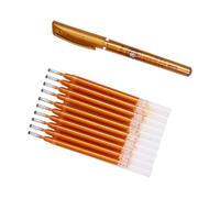 BETOOKY Golden Glitter Sutra Copying Pen Refills with 0.7mm Tip, Lightweight Plastic Ink Refills for Those Who Love Chinese Characters, Portable for Family and Friends