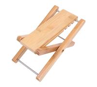 BETOOKY Guitar Adjustable Height Natural Wood Color Footstool Bamboo Practice Footboard Tool for Acoustic and Classical Guitar Performance and Home Use
