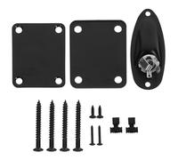 BETOOKY Guitar String Retainer Socket Plate with Neck Reinforcement Plate and Screws Fashion Style for Electric Guitar Bass