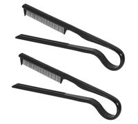 BETOOKY Hair Straightening Combs 2Pcs Portable Hairdressing Tools for Women Unruly Hair Control and Precise Haircut