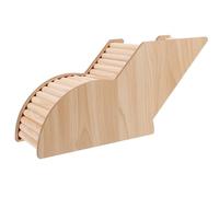 BETOOKY Hamster Tunnel Hideout Hamster Hideout Provides Hiding Spot Safe to Use Sturdy Wood Material Arch Bridge Tunnel Beige Enhances Aesthetic Appeal of The Cage Play for Pets