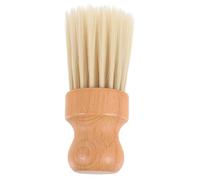 BETOOKY Hand Broom Dust Cleaning Brush 8.5x2.5x1.5inch Wooden Handle Fibrous Soft Wool Lightweight Easy to Carry for Hair Salons and Car Cleaning