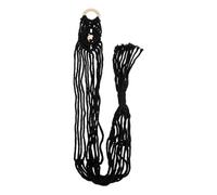 BETOOKY Handwoven Cotton Rope Guitar Hanger Wall Mount for Ukulele and Guitar, Simple Macrame Design, Black Colour, for Home Use and Wall Decoration